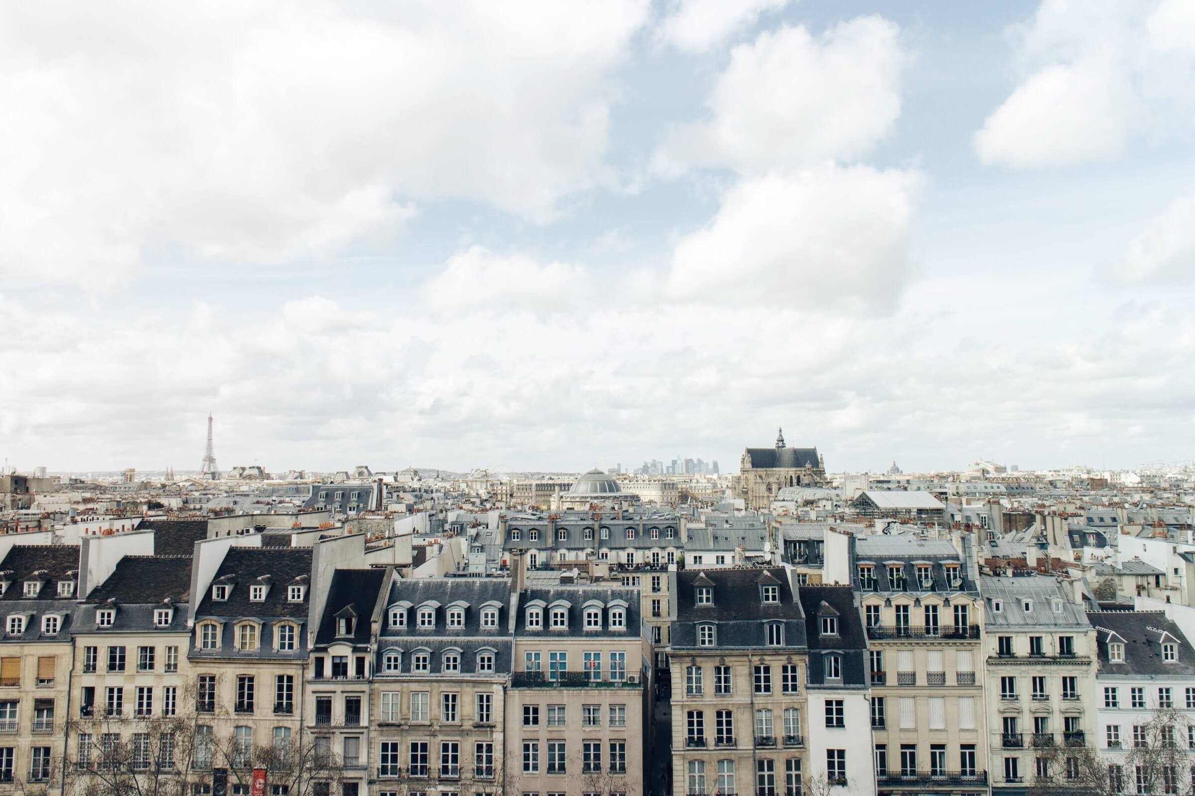 Vue skyline de Paris
